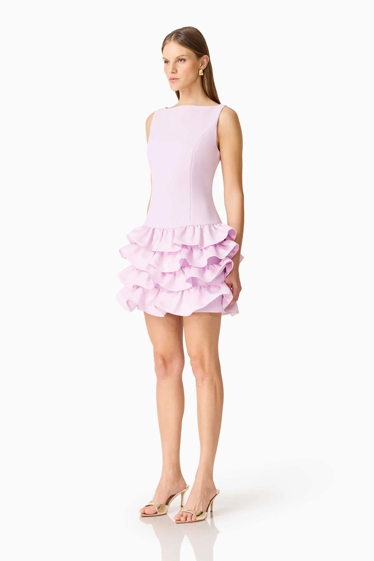 SAPHINE RUFFLE MINI DRESS
