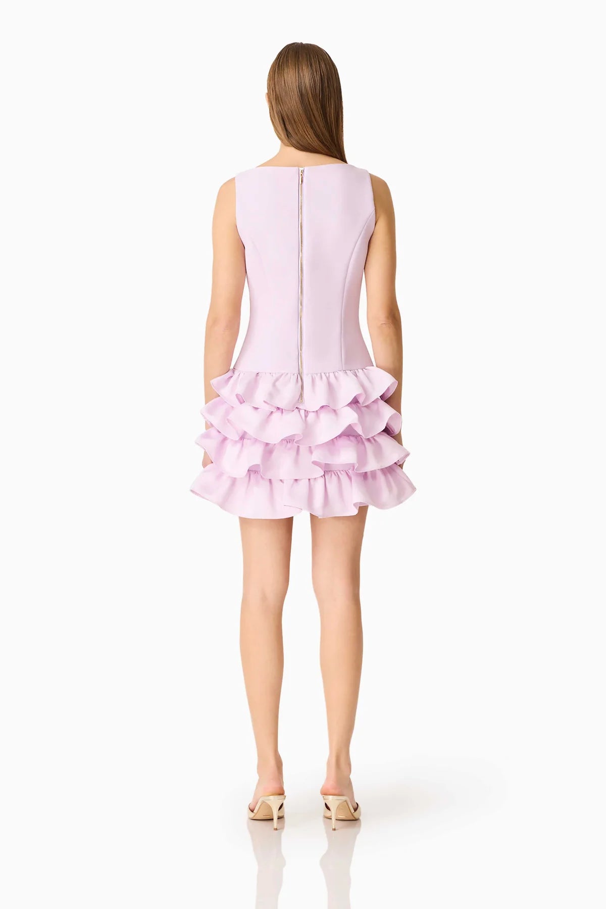 SAPHINE RUFFLE MINI DRESS