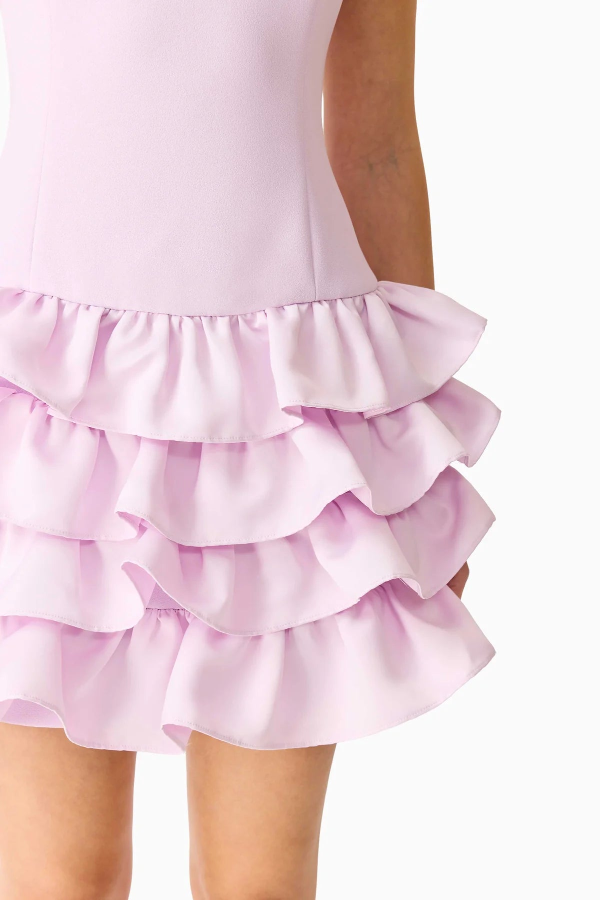 SAPHINE RUFFLE MINI DRESS