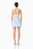 ANABELLE EMBELLISHED STRAPLESS MINI DRESS IN BLUE