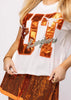 LICENSED TEXAS METALLIC WORD WITH ICONS TEE