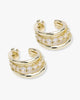 OH SHE FANCY SMOOTH AND DIAMOND HOOPS