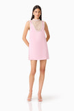 ESPERA SHIFT MINI DRESS IN ROSE PINK