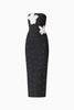 NATASIA EMBELLISHED MAXI DRESS IN BLACK