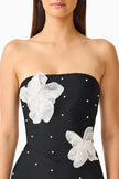 NATASIA EMBELLISHED MAXI DRESS IN BLACK