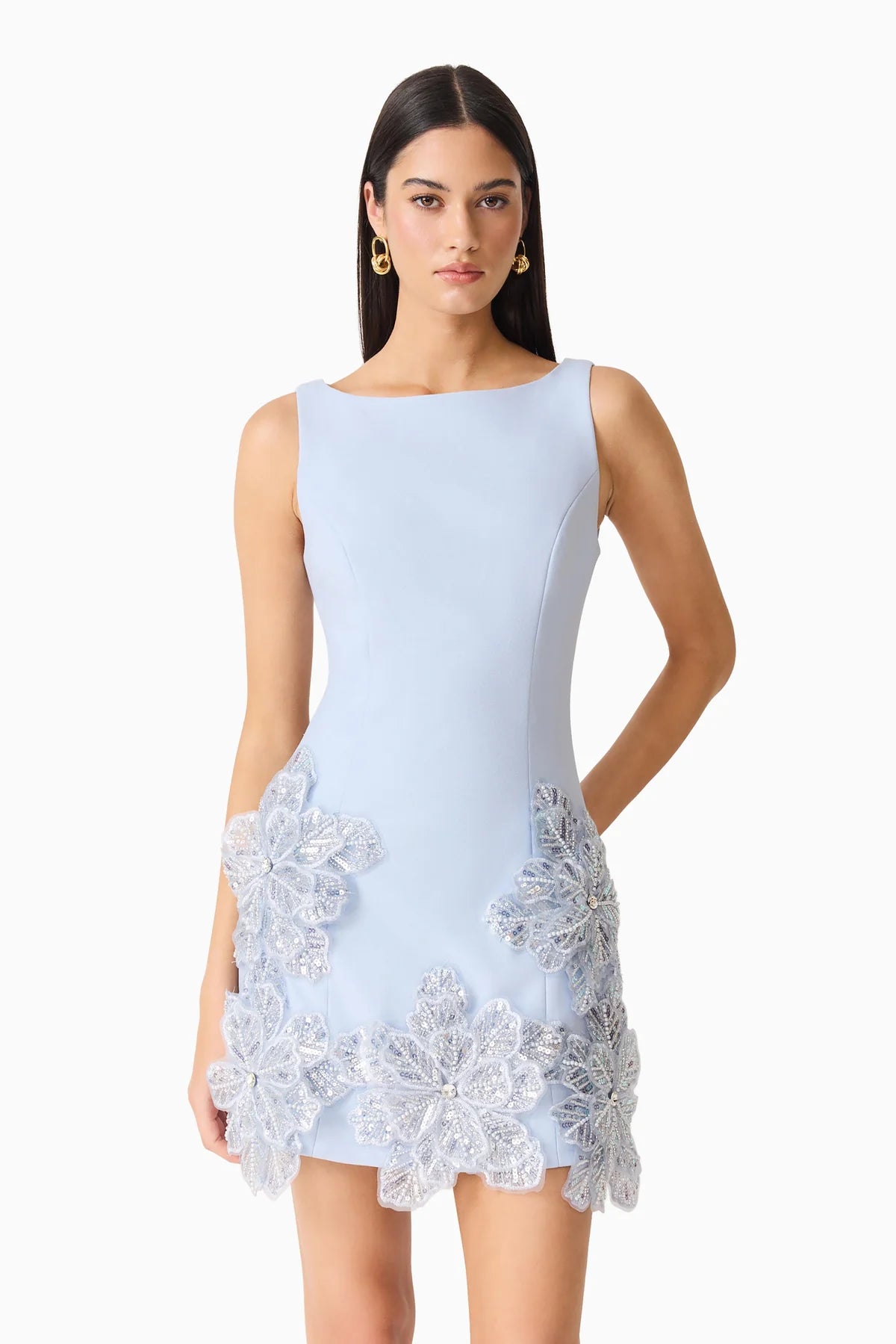 SKYE EMBELLISHED MINI DRESS