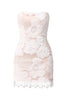 ROXANA STRAPLESS MINI DRESS IN WHITE
