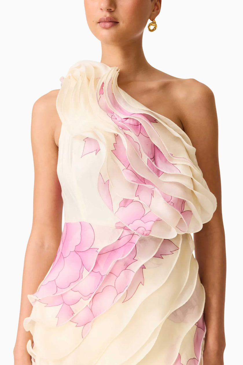 ROVA ONE SHOULDER MINI DRESS