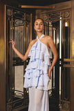 ELAINE HALTER NECK MAXI DRESS