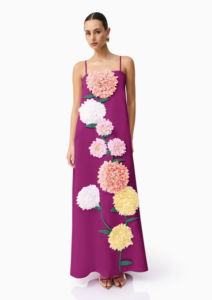 BUTTERCUP EMBROIDERED MAXI DRESS