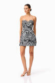 ROSEATE FLORAL MINI DRESS