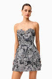 ROSEATE FLORAL MINI DRESS