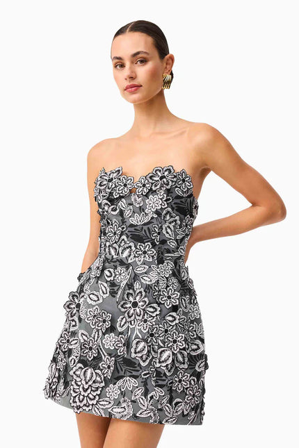 ROSEATE FLORAL MINI DRESS
