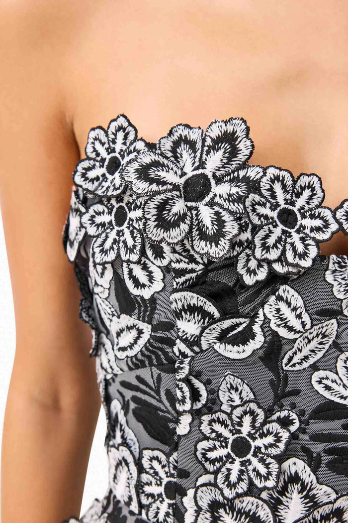 ROSEATE FLORAL MINI DRESS