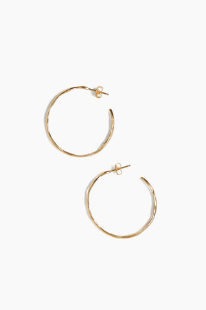 WAVY HOOP EARRINGS