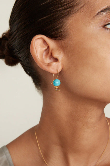 TURQUOISE MIX DAINTY EARRINGS