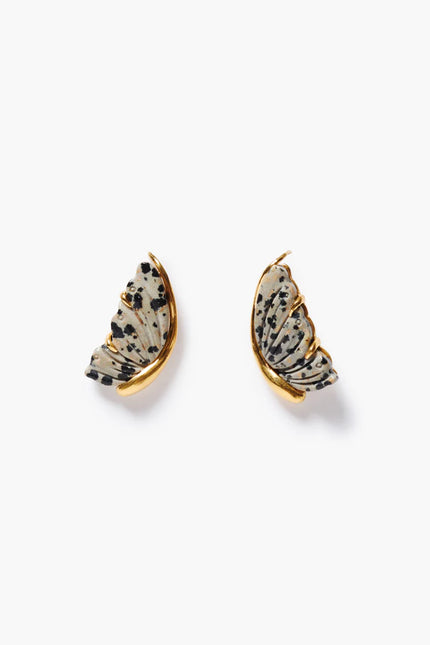 BUTTERFLY EARRINGS JASPER