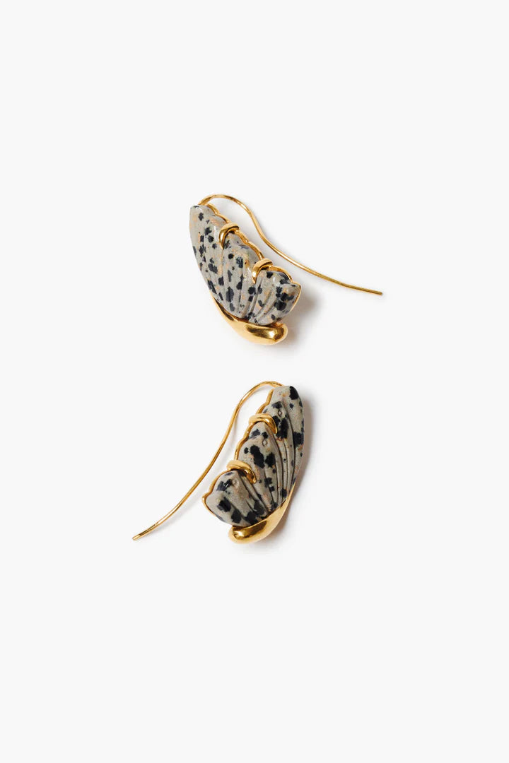 BUTTERFLY EARRINGS JASPER