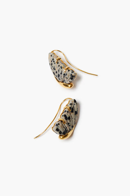 BUTTERFLY EARRINGS JASPER
