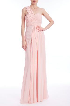ONE SHOULDER SWEETHEART NECK GOWN