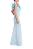 3D BOW ONE SHOULDER COLUMN GOWN