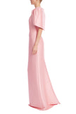 CAPE SLEEVE COLUMN GOWN