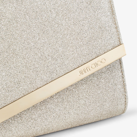 EMMIE CLUTCH IN LIGHT SOFT GOLD