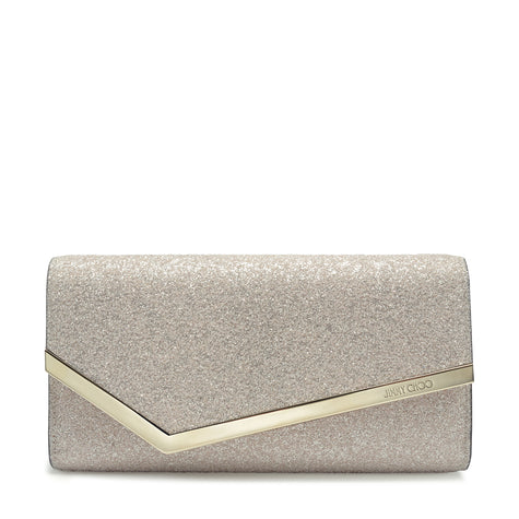 EMMIE CLUTCH IN LIGHT SOFT GOLD