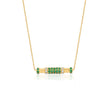 EMERALD AND DIAMOND CAVALETTI NECKLACE
