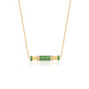EMERALD AND DIAMOND CAVALETTI NECKLACE