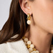 RAVELLO HOOP AND CHARM EARRINGS
