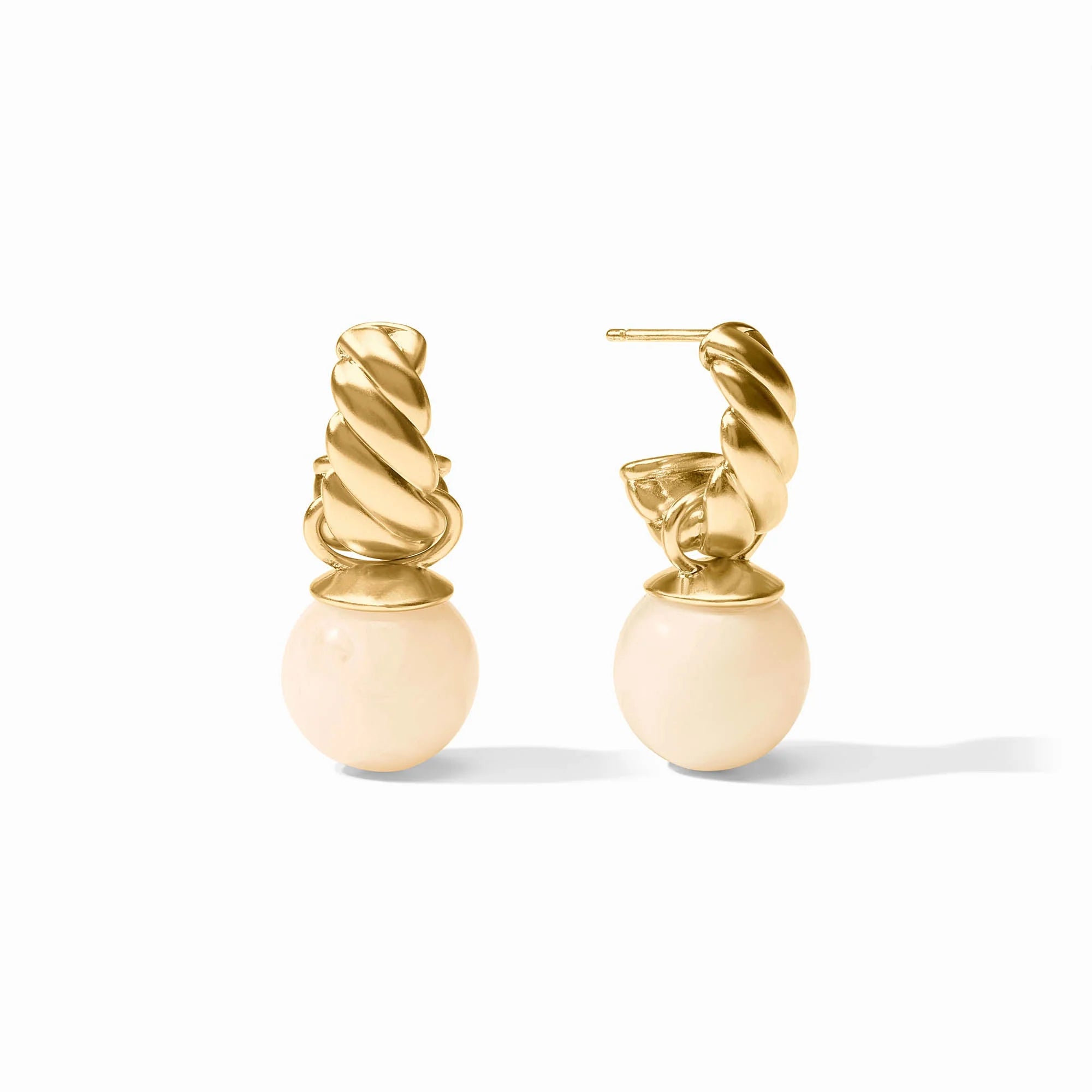 RAVELLO HOOP AND CHARM EARRINGS