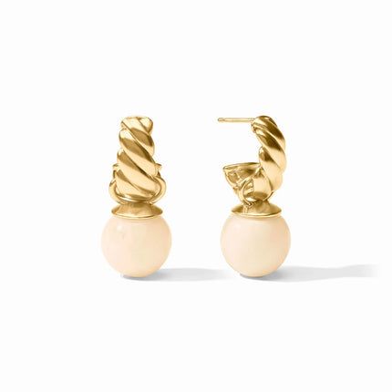 RAVELLO HOOP AND CHARM EARRINGS