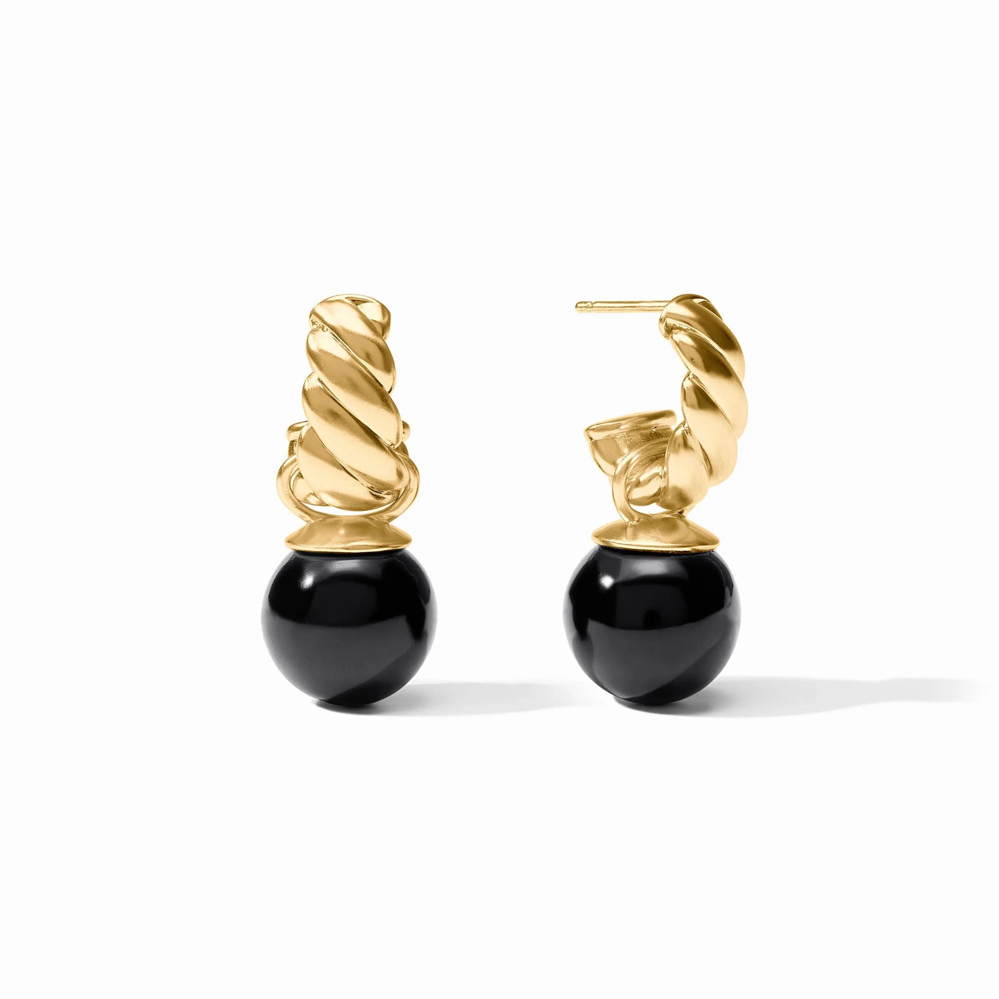RAVELLO HOOP AND CHARM EARRINGS