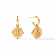 HONEYBEE HOOP AND CHARM EARRING