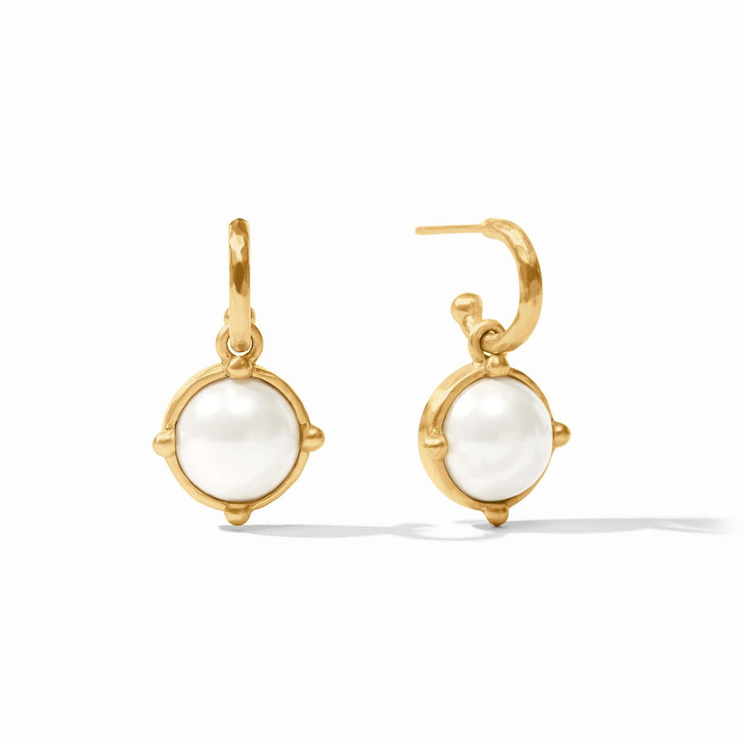 HONEYBEE HOOP AND CHARM EARRING
