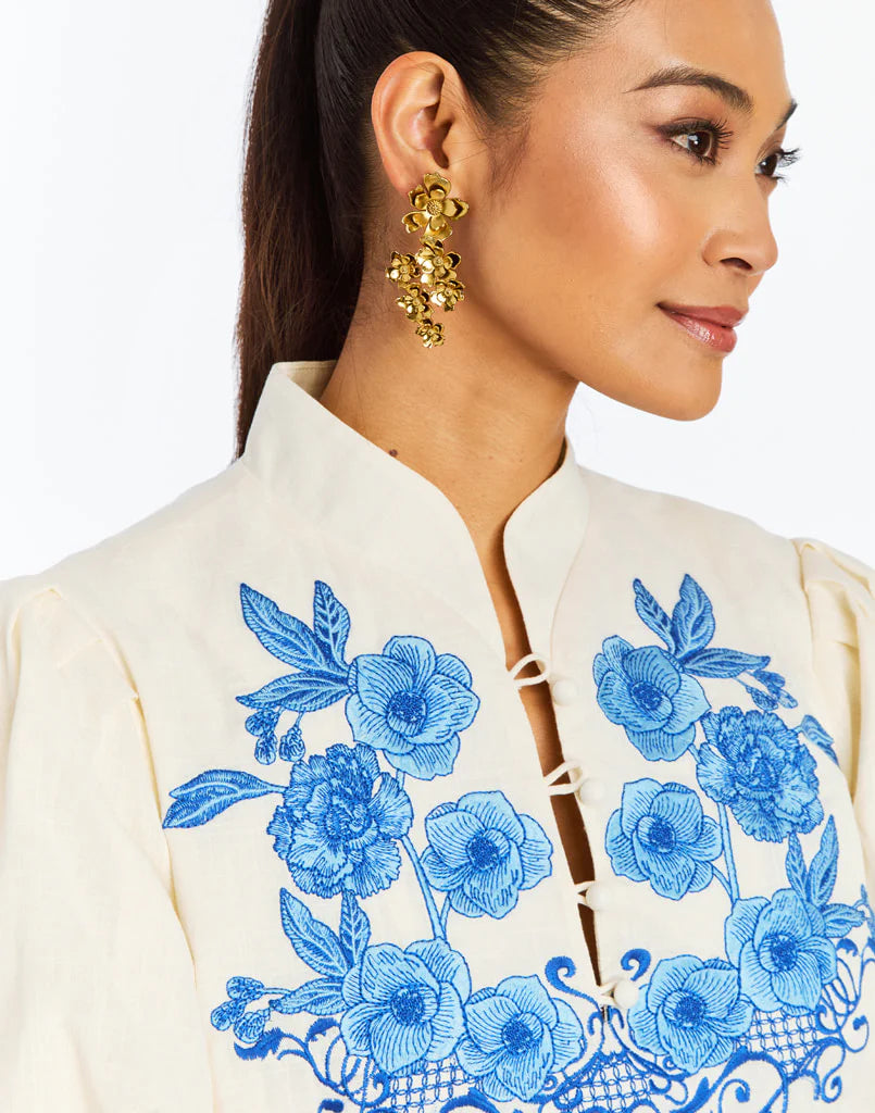 ELLIANNA BARONG MINI DRESS