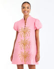 ELLIANA BARONG MINI DRESS IN AURORA PINK