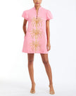 ELLIANA BARONG MINI DRESS IN AURORA PINK