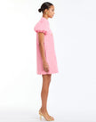 ELLIANA BARONG MINI DRESS IN AURORA PINK