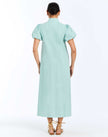 ELLIANA MIDI DRESS IN AQUARELLE BLUE