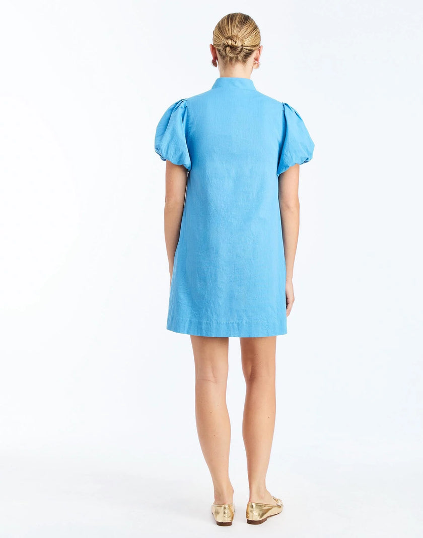ELLIANA MINI DRESS IN COBALT BLUE