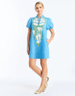 ELLIANA MINI DRESS IN COBALT BLUE
