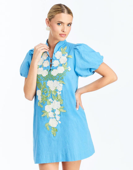 ELLIANA MINI DRESS IN COBALT BLUE