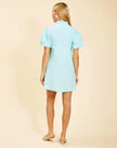 ELLIANA BARONG MINI DRESS IN SOREENTO CITRUS