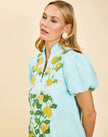 ELLIANA BARONG MINI DRESS IN SOREENTO CITRUS