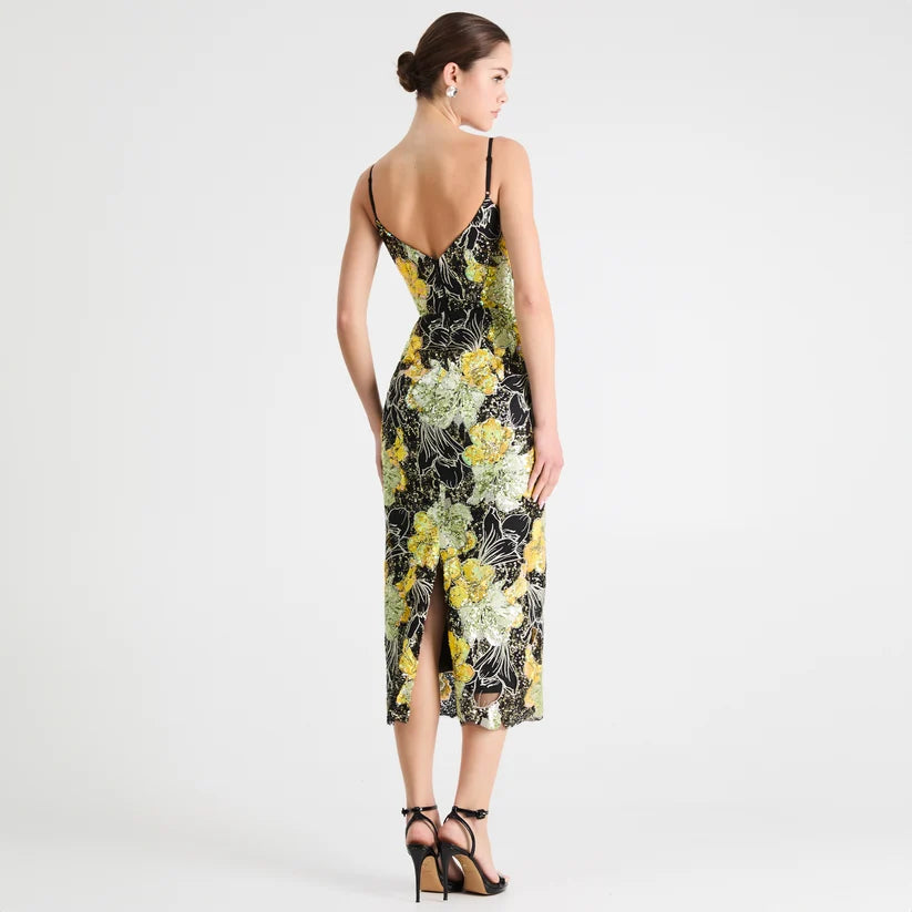 EMILIA SEQUIN FLORAL GOWN