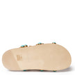 ENAMEL EMBELLISHED TWO STRAP SANDAL
