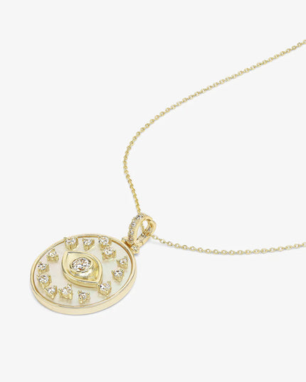 EVIL EYE MEDALLION NECKLACE