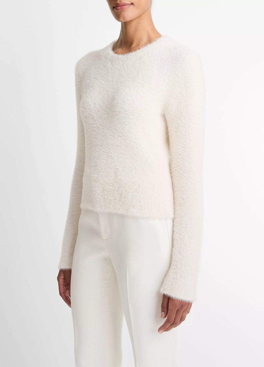 EYELASH CREW NECK SWEATER